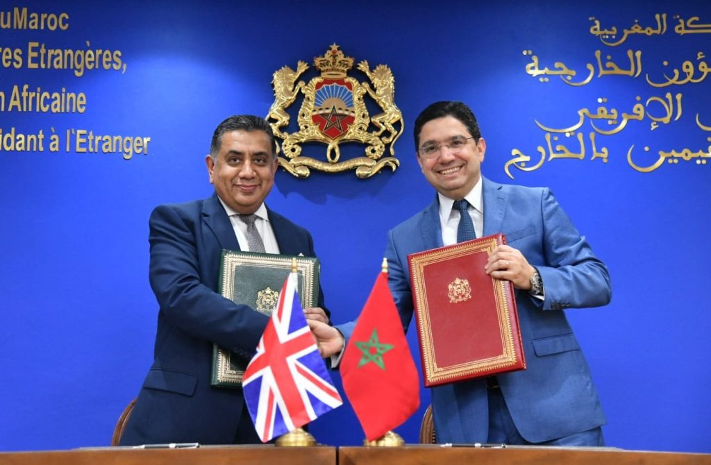 وزيرا خارجية المغرب وبريطانيا - الحقوق محفظة