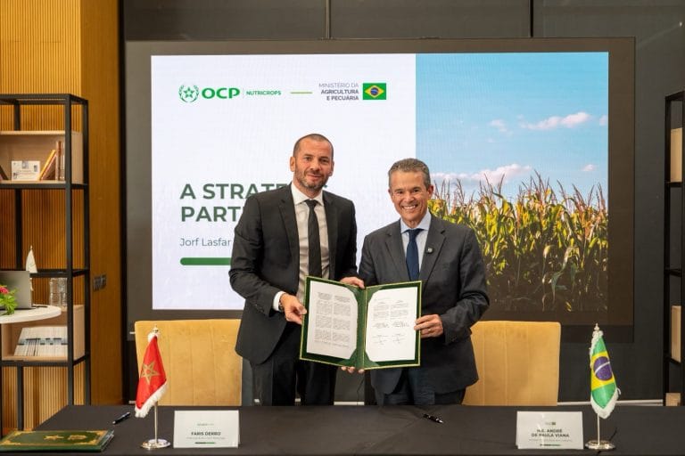 ‏OCP تؤمّن 3.8 ملايين طن من الأسمدة للبرازيل خلال 2026 و2027