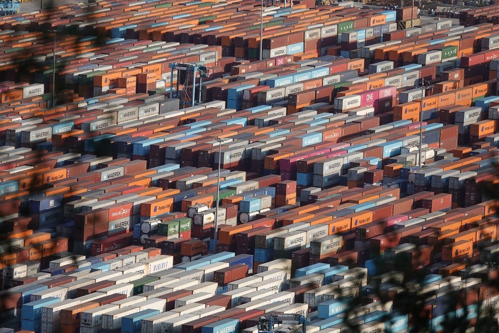 Containers at APM Terminal Port of Barcelona 2026 08 14