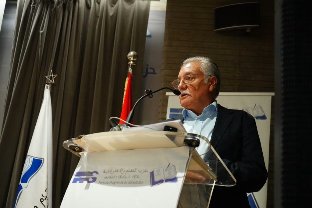 نبيل بنعبد الله الأمين العام لحزب التقدم والاشتراكية خلال انعقاد اللجنة المركزية - الحقوق محفوظة