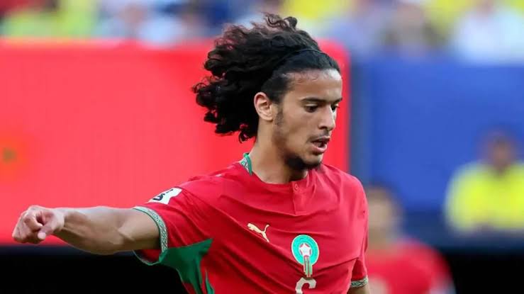ايوب بوعدي لاعب المنتخب المغربي. الحقوق محفوظة